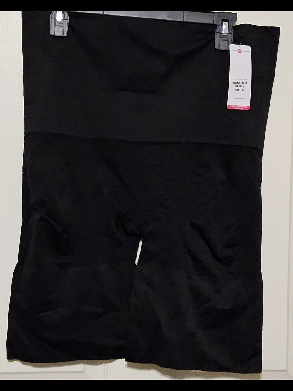 NWT Ashley Stewart Black High Waist Seamless Shaping Long Leg Shaper Shorts - 4X